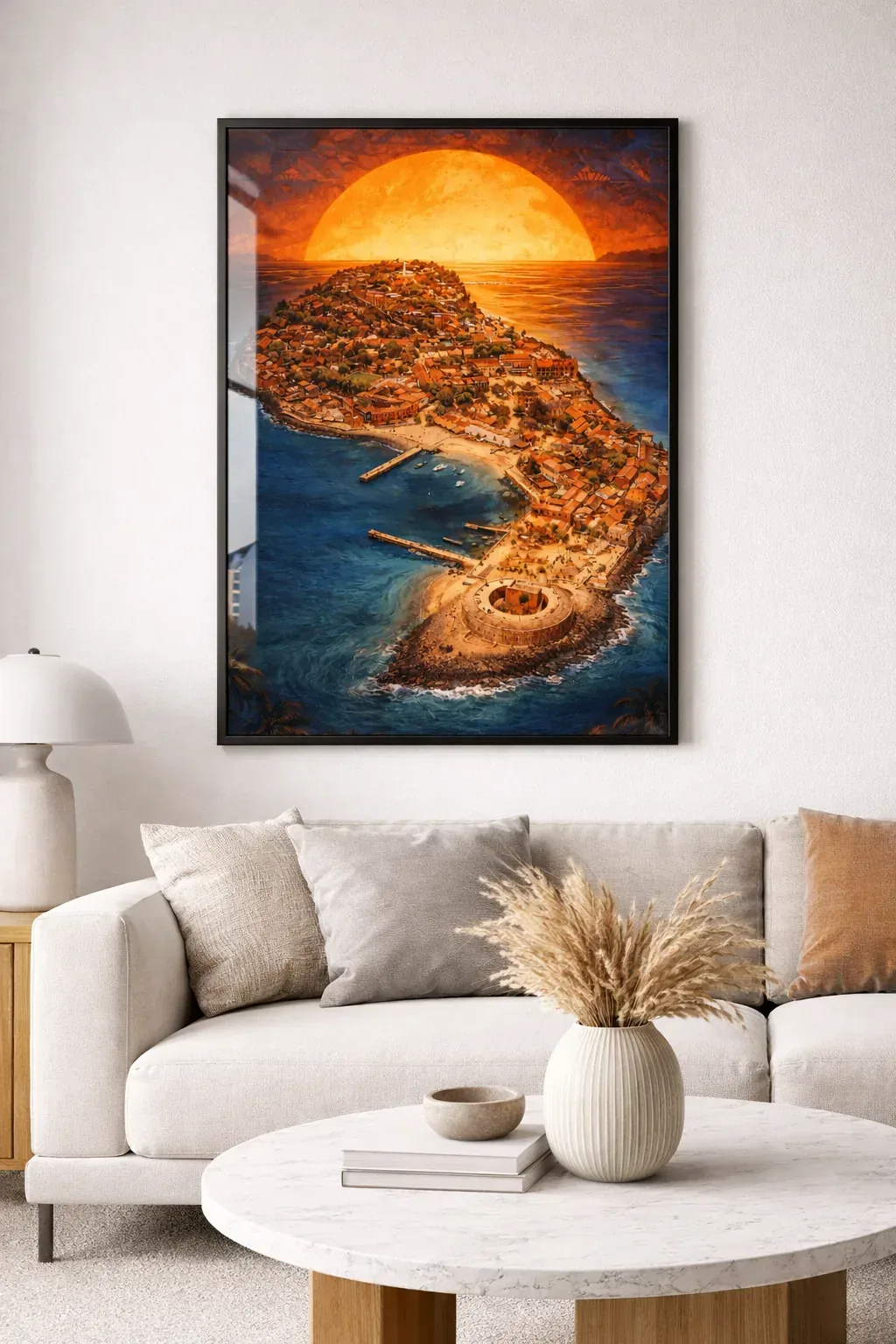 Tableau Île de Gorée — collection Gainde Timis