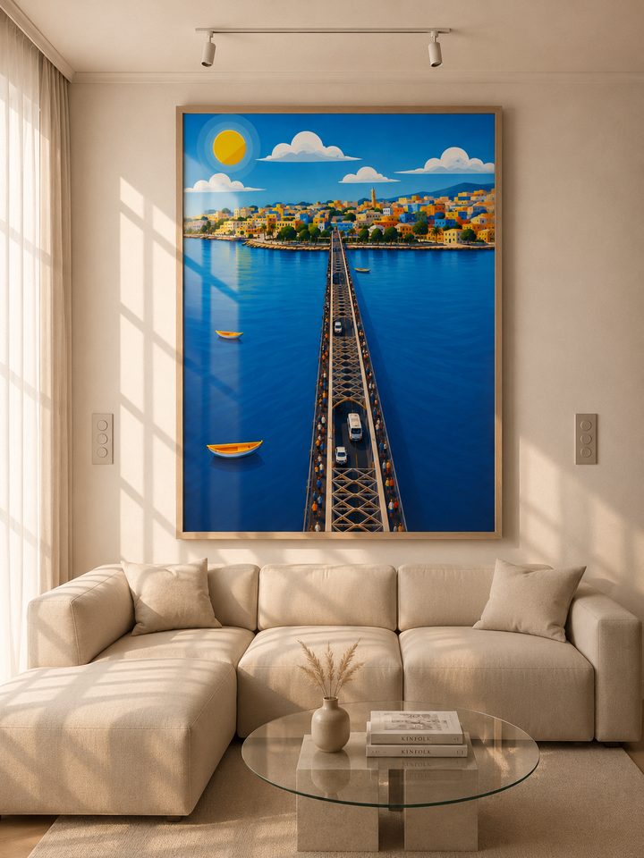 Tableau Ndar geej — collection Blue Sky