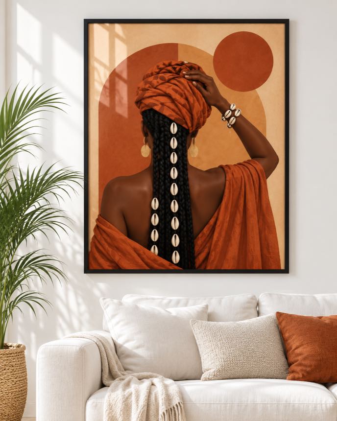 Tableau Le Geste — collection Jongoma Pettaaw