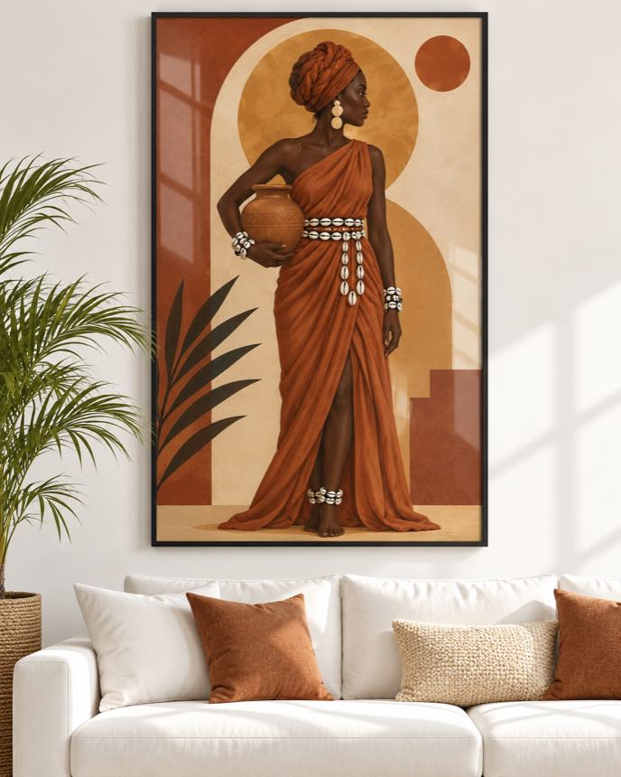 Tableau La Gardienne — collection Jongoma Pettaaw
