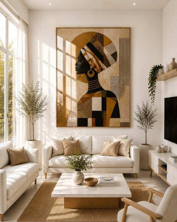 Tableau Soleil d’Ébène — collection Art Africain & Portraits