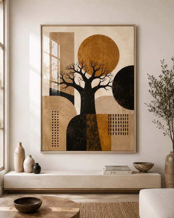 Tableau Baobab abstrait — collection Art Africain & Portraits