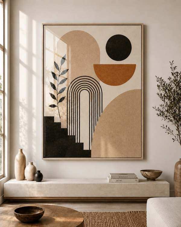 Tableau Sérénité Abstraite — collection Art Africain & Portraits