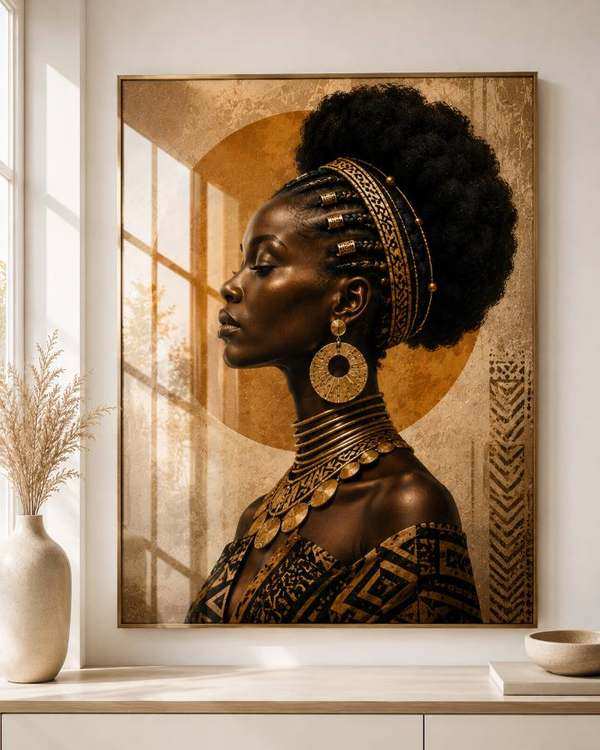 Tableau Héritage  (Femme Africaine) — collection Art Africain & Portraits