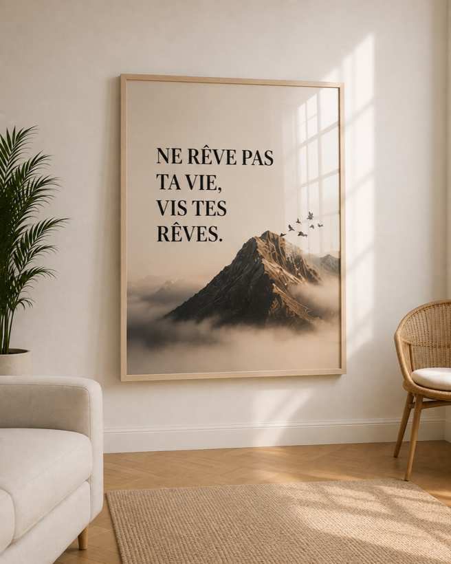 Tableau Vis Tes Rêves — collection Motivation