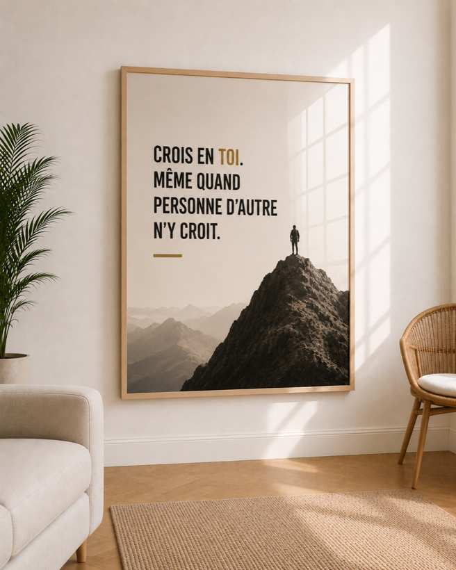 Tableau Crois en Toi — collection Motivation
