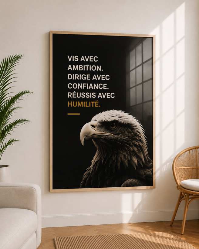 Tableau Ambition & Humilité — collection Motivation
