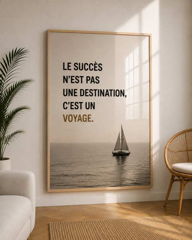 Tableau Le Succès, un Voyage — collection Motivation