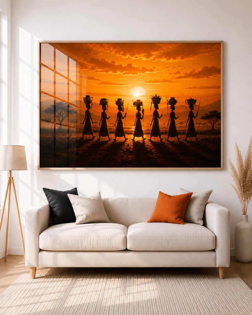 Tableau Échos des Reines — collection Coucher de Soleil