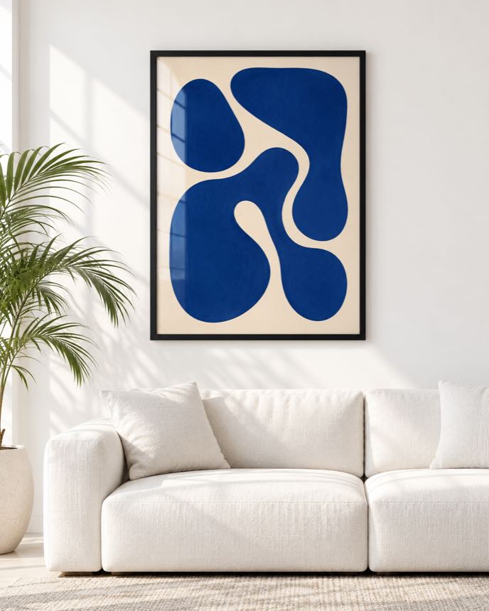 Tableau Bleu Klein — collection Esprit Matisse