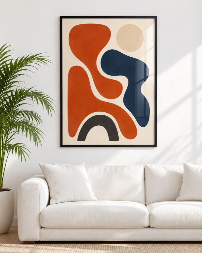 Tableau Terracotta & Marine — collection Esprit Matisse