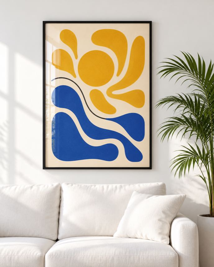 Tableau Soleil Jaune — collection Esprit Matisse