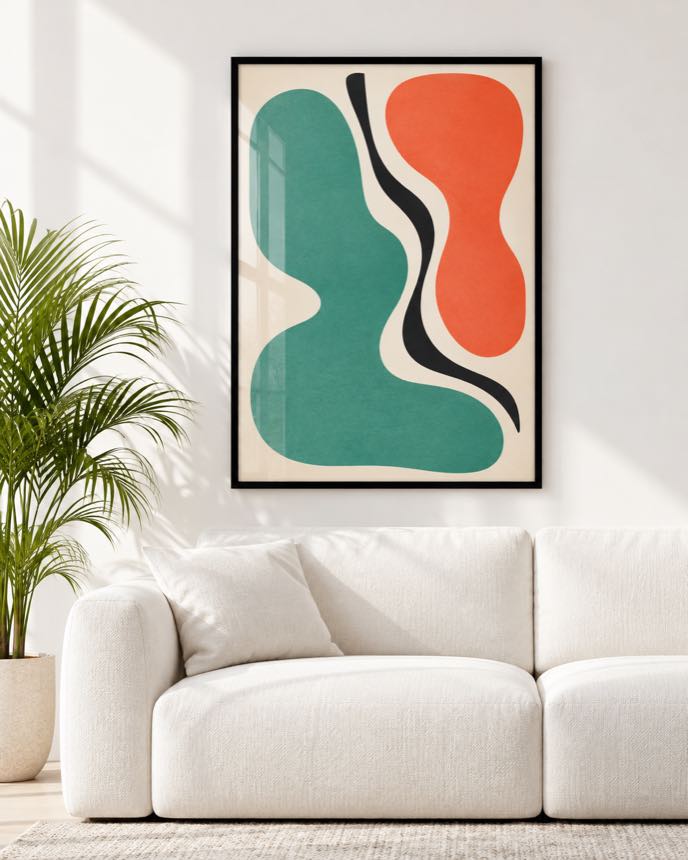Tableau Jade & Corail — collection Esprit Matisse