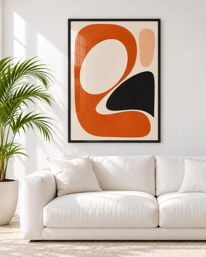 Tableau Orange Brûlé — collection Esprit Matisse