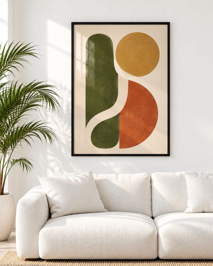 Tableau Olive & Ocre — collection Esprit Matisse