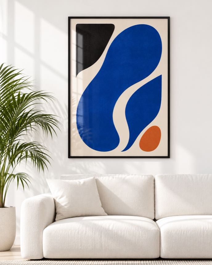Tableau Grande Vague Bleue — collection Esprit Matisse