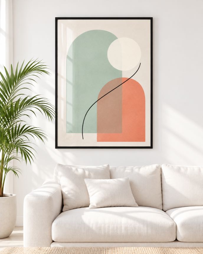 Tableau Arche Menthe — collection Esprit Matisse