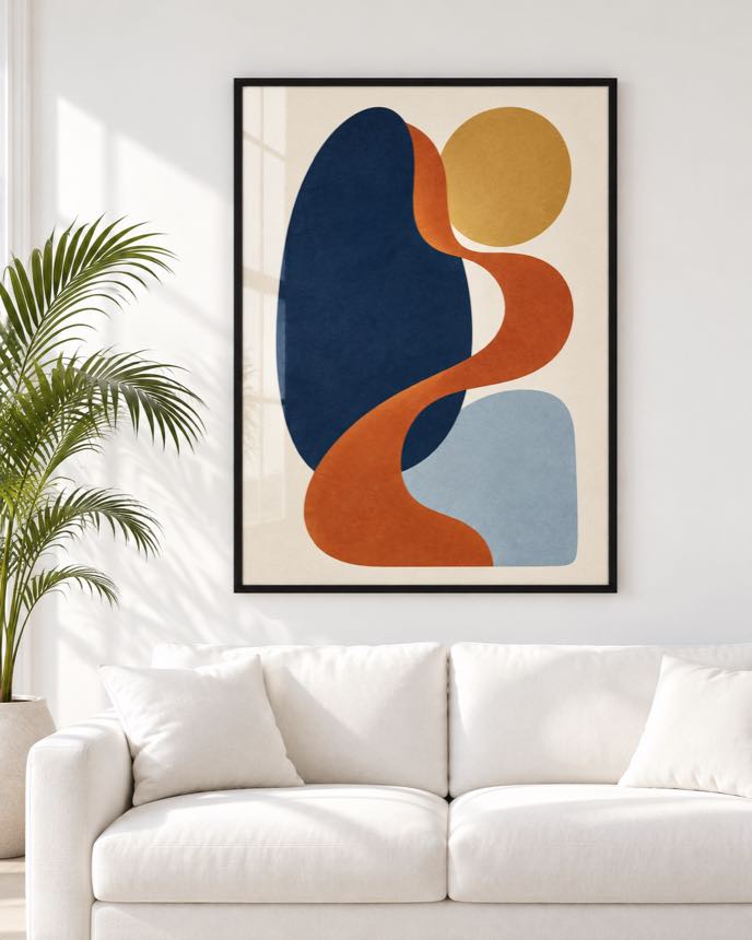 Tableau Nuit & Rouille — collection Esprit Matisse