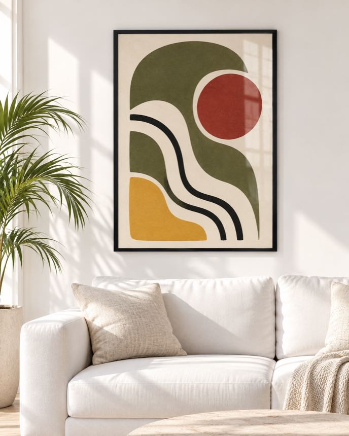 Tableau Courbes d'Automne — collection Esprit Matisse