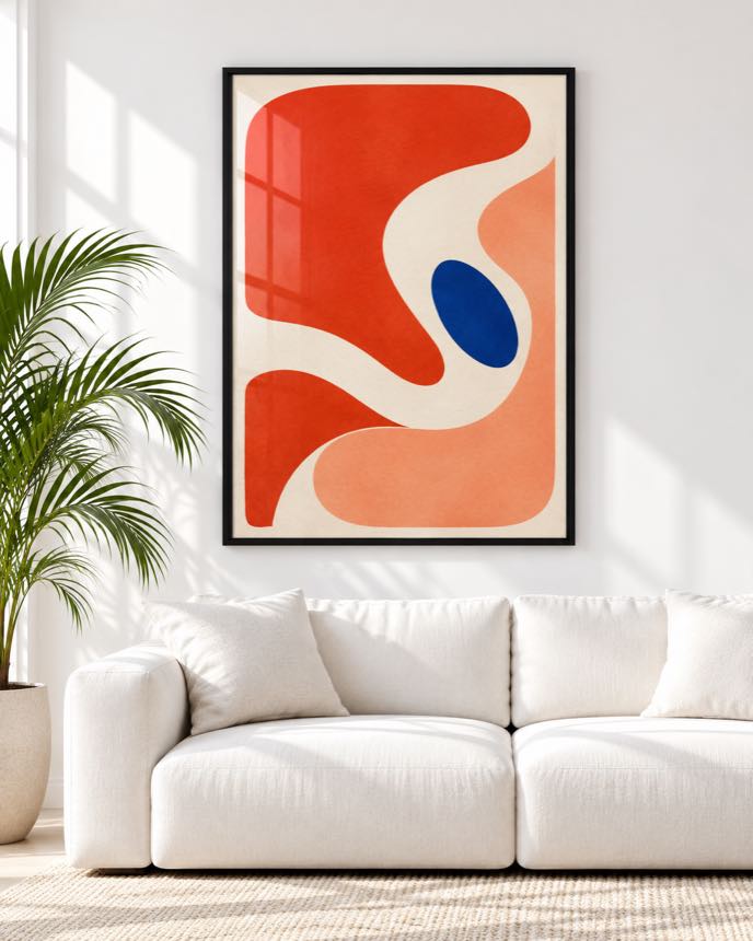 Tableau Rouge Vermillon — collection Esprit Matisse