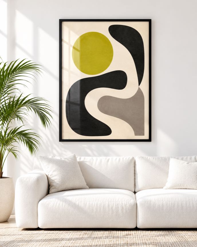 Tableau Citron & Noir — collection Esprit Matisse