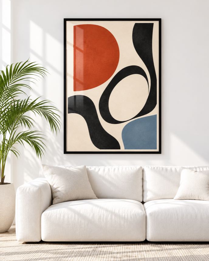 Tableau Rouille & Noir — collection Esprit Matisse