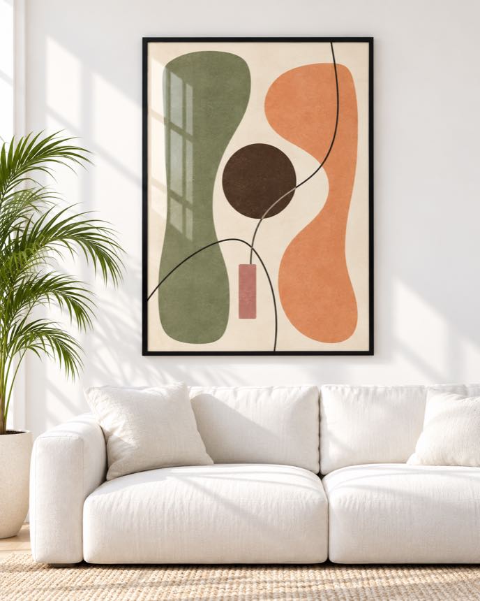 Tableau Sauge & Abricot — collection Esprit Matisse