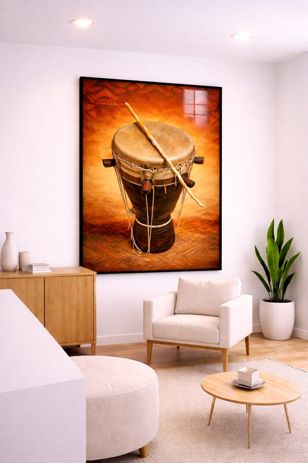 Tableau Le Djembé — collection Gainde Timis
