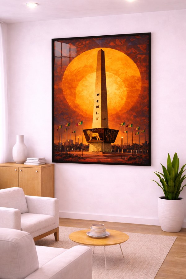 Tableau Obélisque de Dakar — collection Gainde Timis