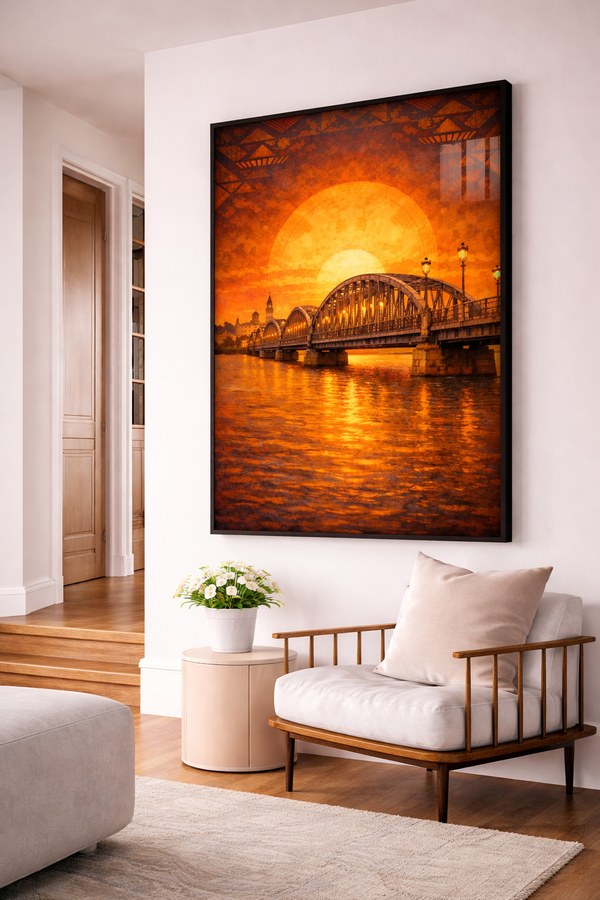 Tableau Pont de Saint-Louis — collection Gainde Timis