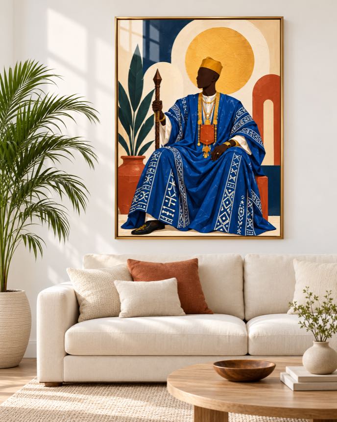 Tableau Notable Bleu Roi — collection Grand Boubou