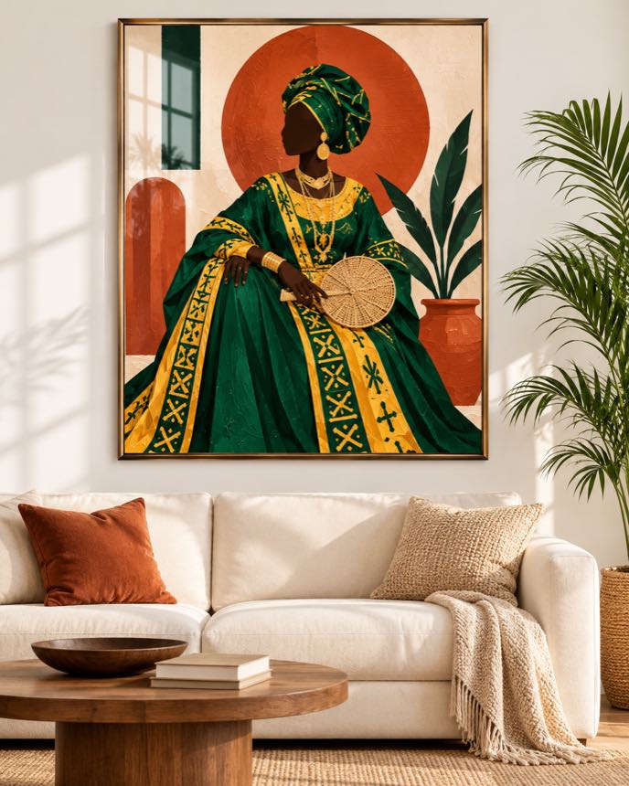 Tableau Reine Verte — collection Grand Boubou