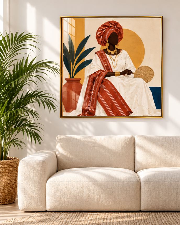 Tableau Dame Rubis — collection Grand Boubou
