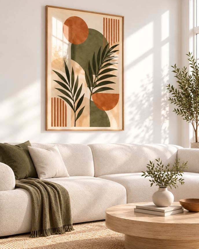 Tableau Palme Sauge — collection Jardin Bohème