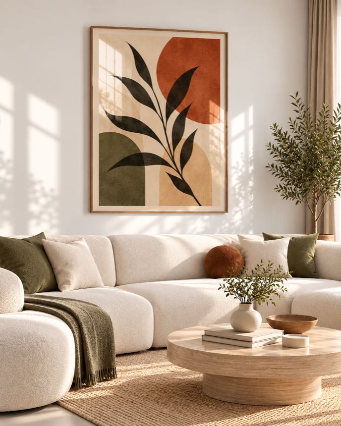 Tableau Rameau au Soleil — collection Jardin Bohème