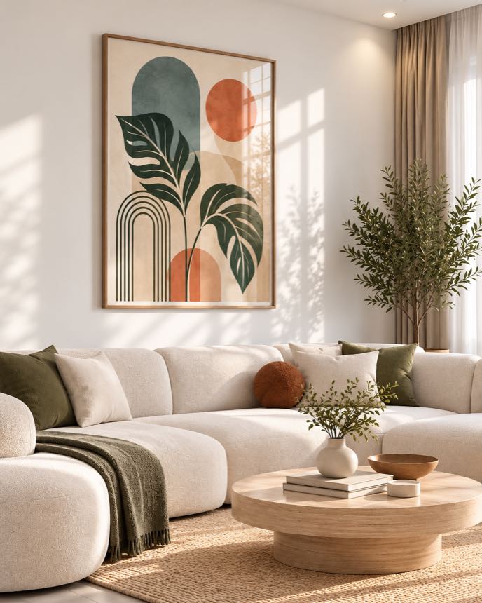 Tableau Arche Bleue — collection Jardin Bohème