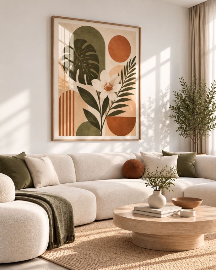 Tableau Fleur de Sauge — collection Jardin Bohème