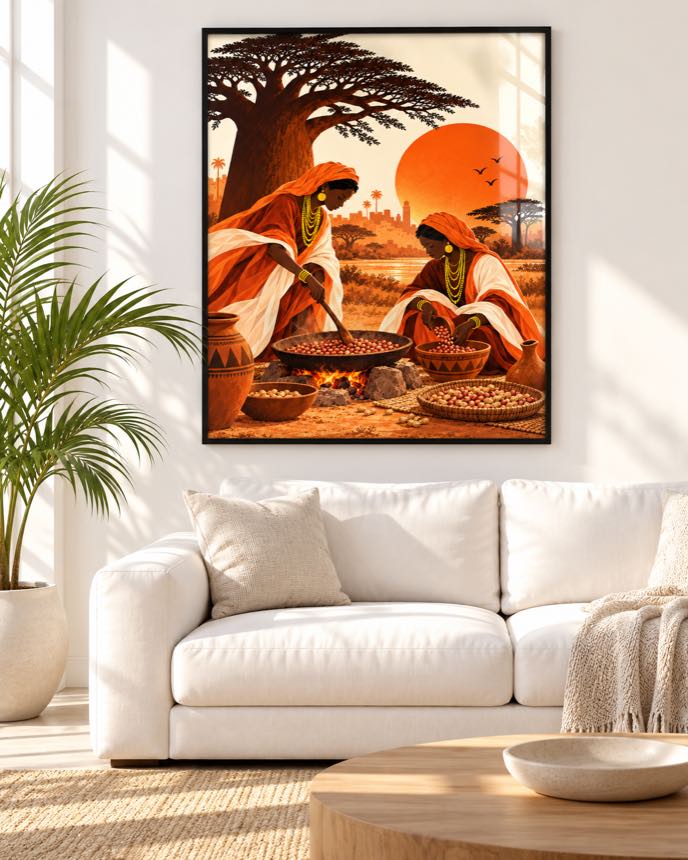 Tableau Arachides Grillées — collection Jigéeni Dëkk bi