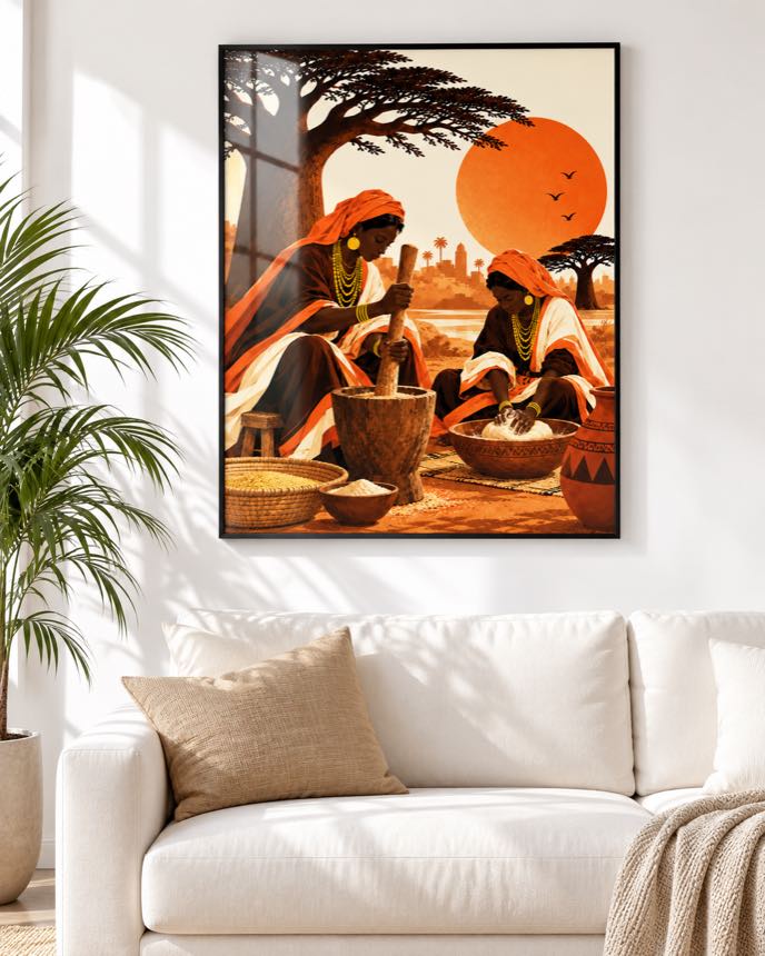 Tableau Le Pilon — collection Jigéeni Dëkk bi