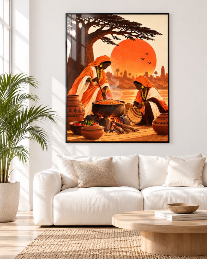 Tableau La Marmite — collection Jigéeni Dëkk bi
