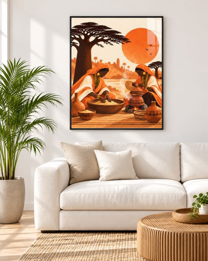 Tableau Le Thiéré — collection Jigéeni Dëkk bi