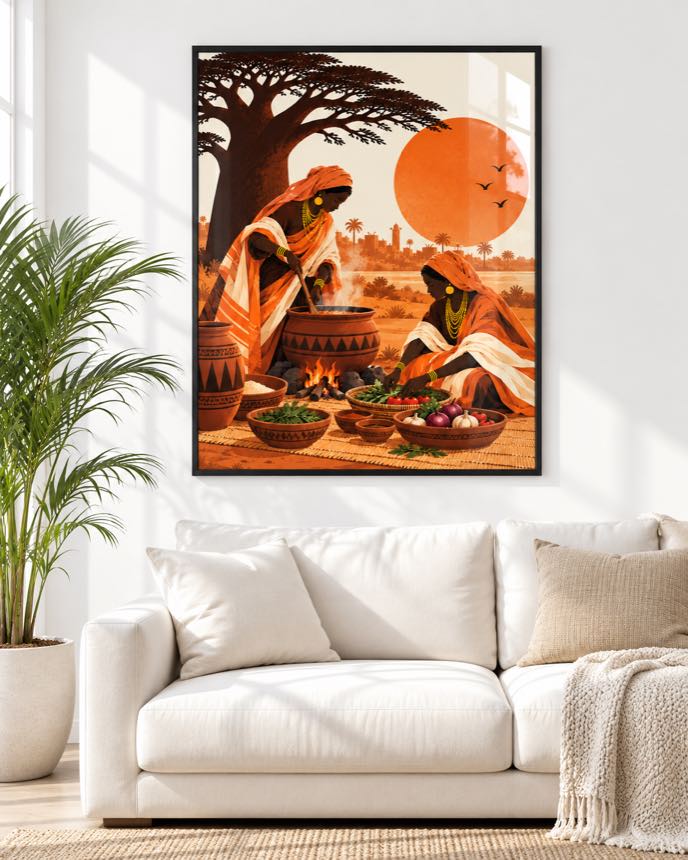 Tableau Les Légumes — collection Jigéeni Dëkk bi