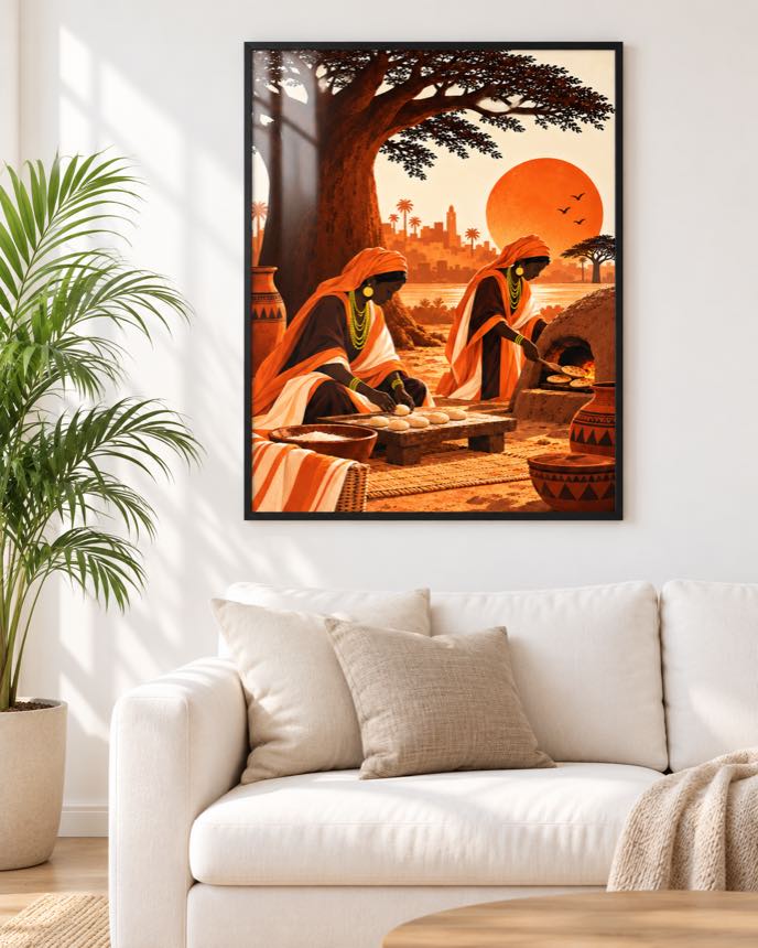 Tableau Le Four à Pain — collection Jigéeni Dëkk bi