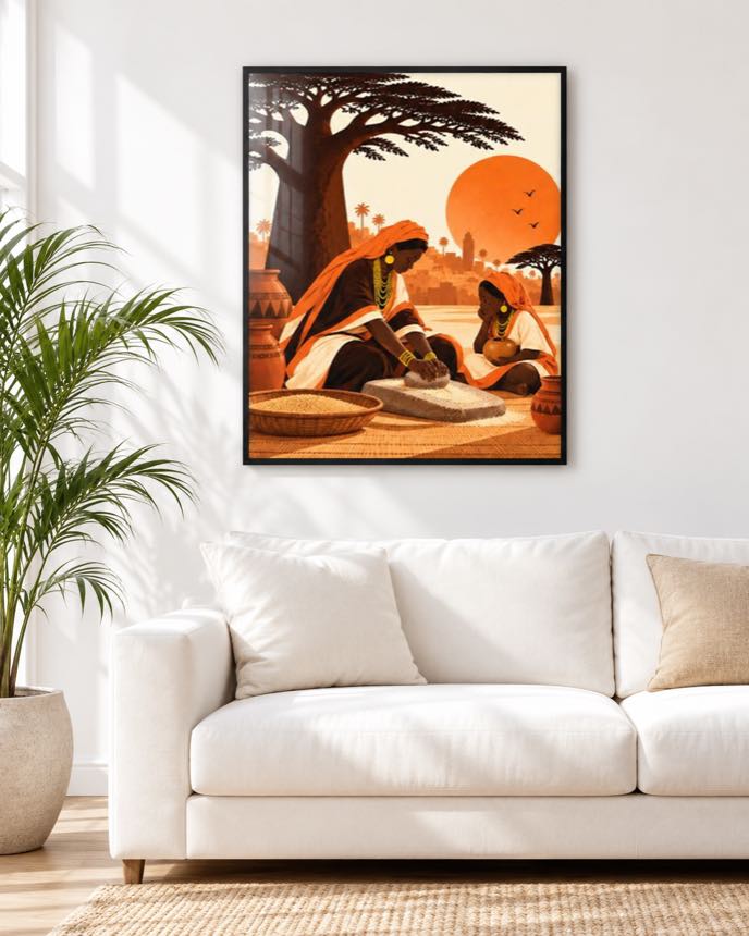 Tableau La Meule — collection Jigéeni Dëkk bi