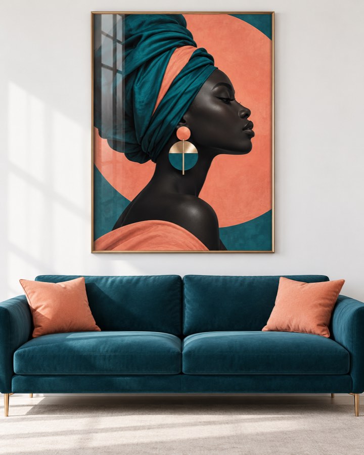 Tableau Oumou — collection Linguère