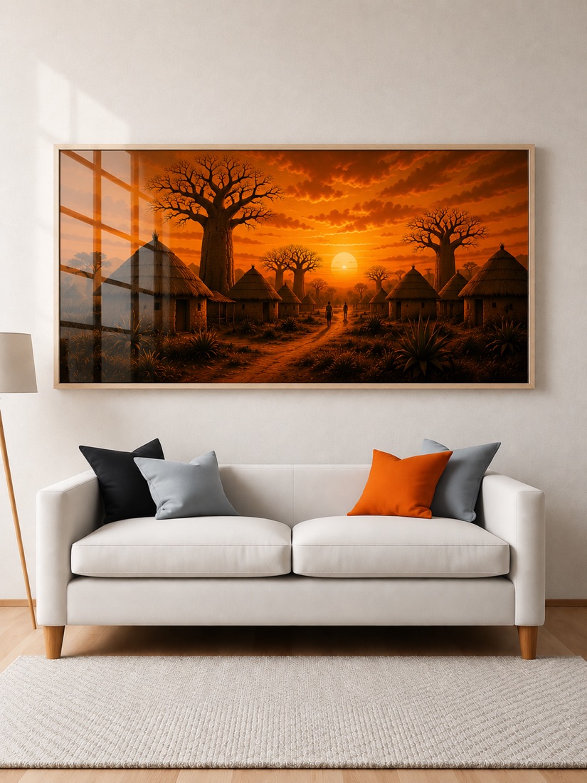 Tableau Racines Éternelles — collection Coucher de Soleil