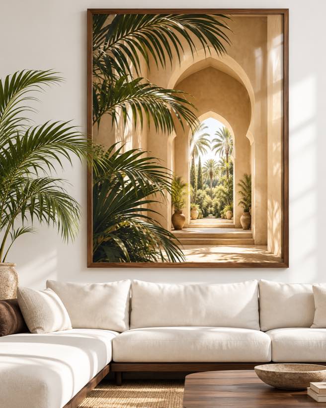 Tableau Vers l'Oasis — collection Riad Doré