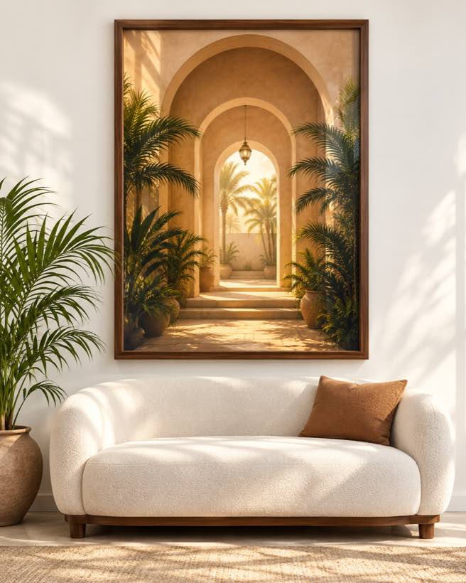 Tableau Lumière de Lanterne — collection Riad Doré