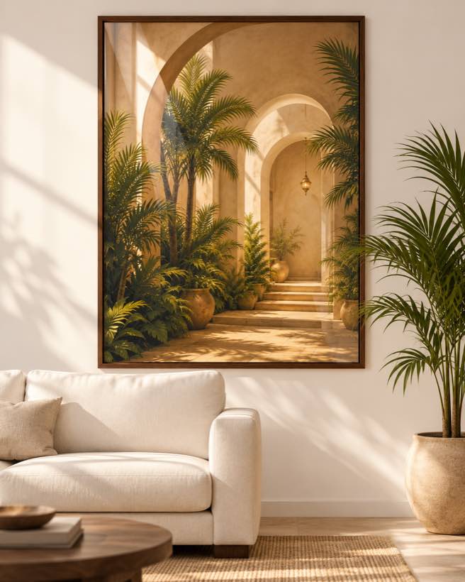 Tableau Jardin Secret — collection Riad Doré