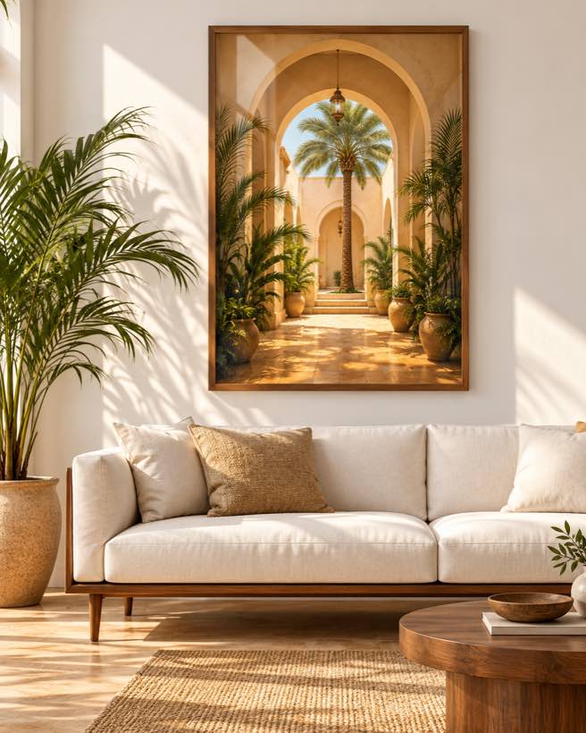 Tableau Ciel d'Oasis — collection Riad Doré